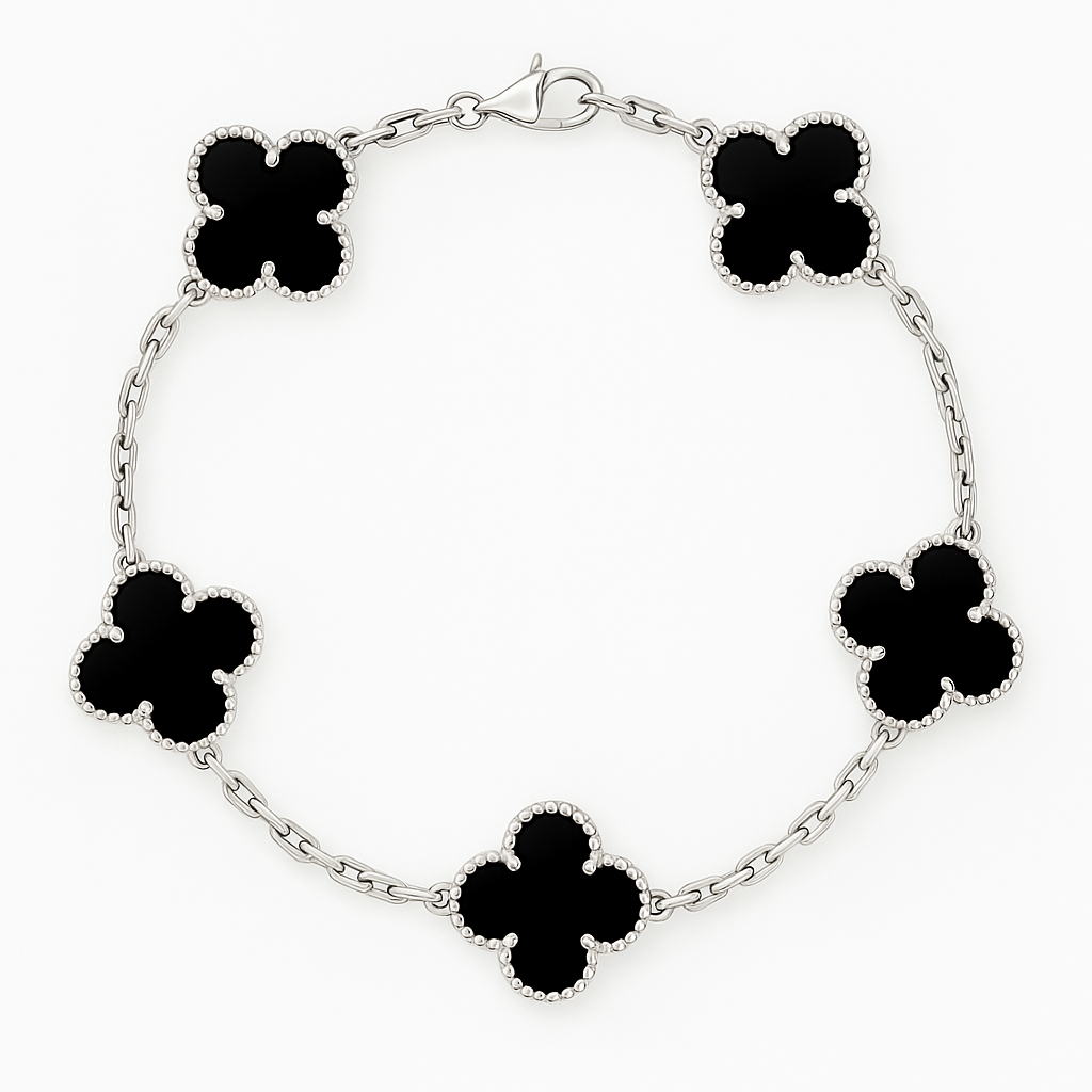 Pulsera estilo Van Cleef – Plata y Oro | Envío gratis en Chile 🇨🇱