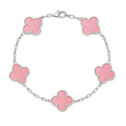 Pulsera estilo Van Cleef – Plata y Oro | Envío gratis en Chile 🇨🇱