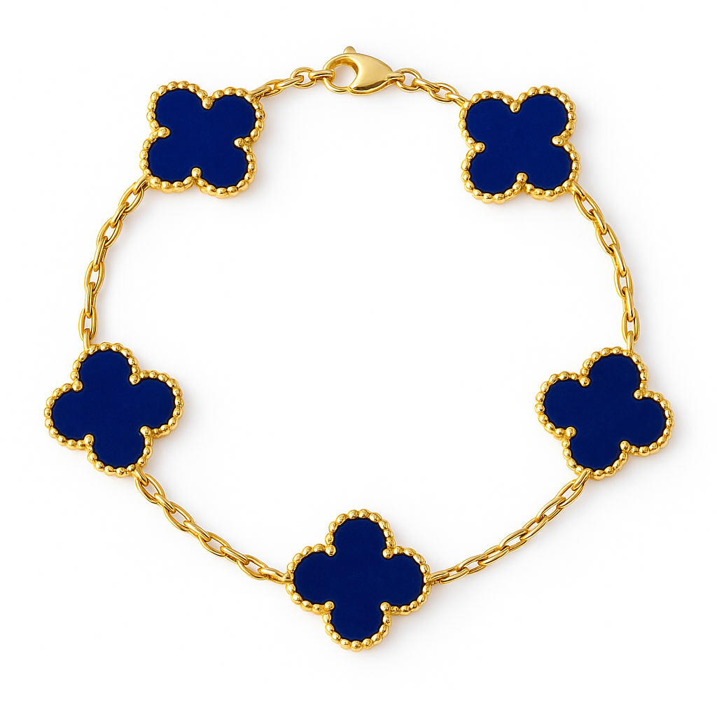 Pulsera estilo Van Cleef – Plata y Oro | Envío gratis en Chile 🇨🇱