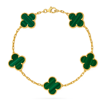 Pulsera estilo Van Cleef – Plata y Oro | Envío gratis en Chile 🇨🇱